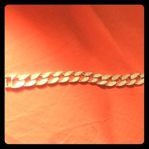 10k gold plated bracelet with diamonds.